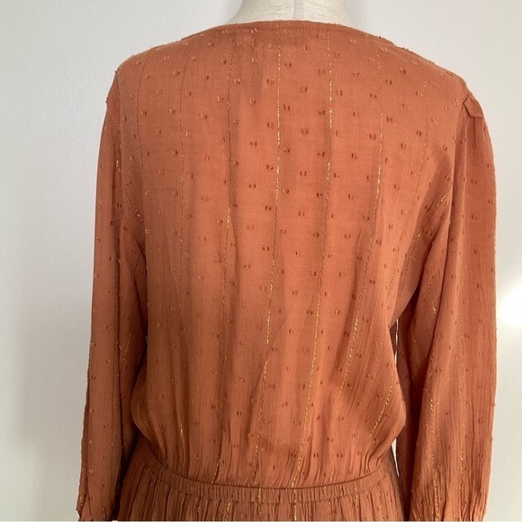 L*Space Stay Golden Mini Dress  in Brown XSmall - Picture 10 of 13